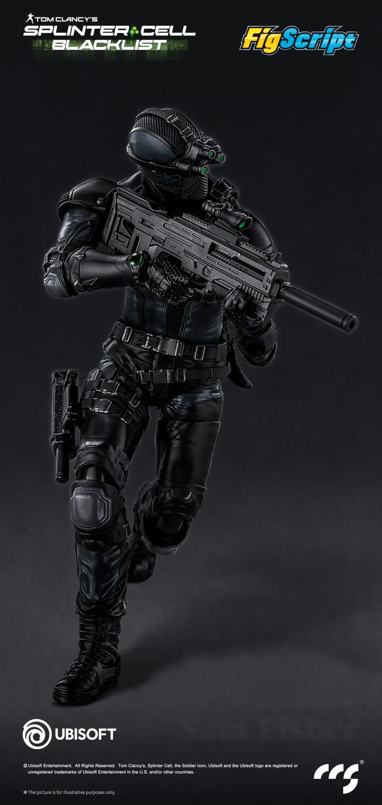 CCSTOYS – FigScript Series Sam Fisher Splinter Cell | 1/12 Scale Action Figure - Image 5