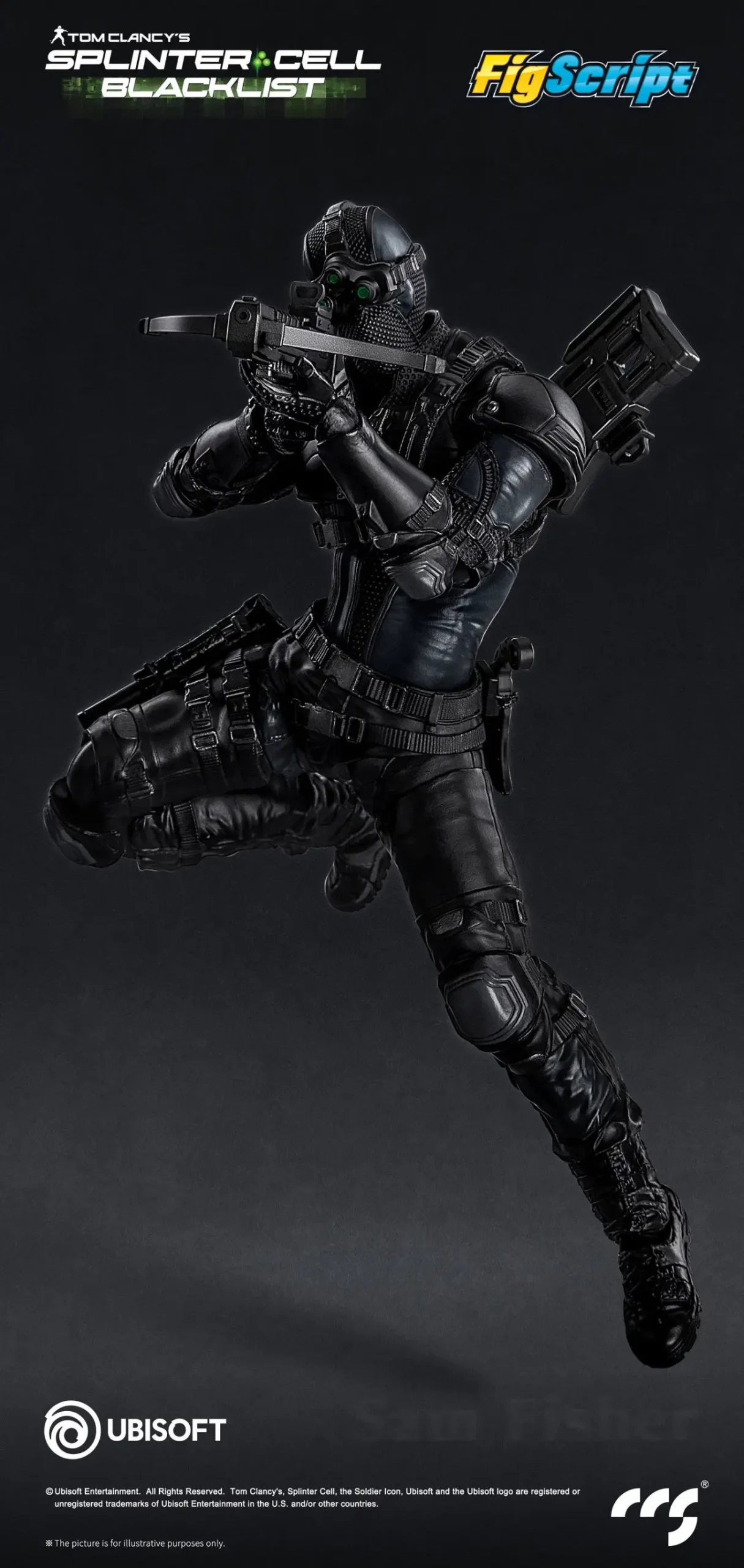 CCSTOYS – FigScript Series Sam Fisher Splinter Cell | 1/12 Scale Action Figure - Image 6