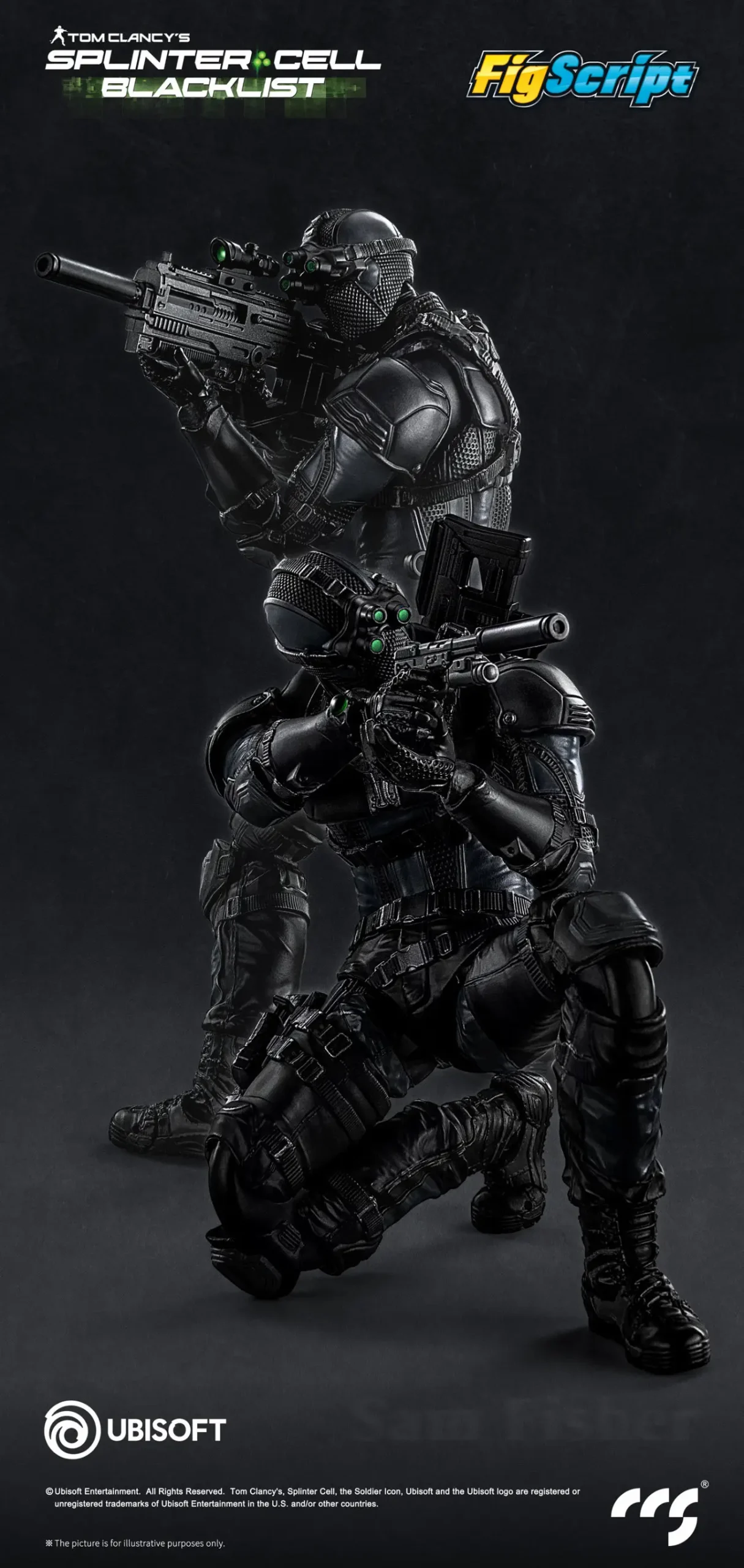 CCSTOYS – FigScript Series Sam Fisher Splinter Cell | 1/12 Scale Action Figure - Image 7