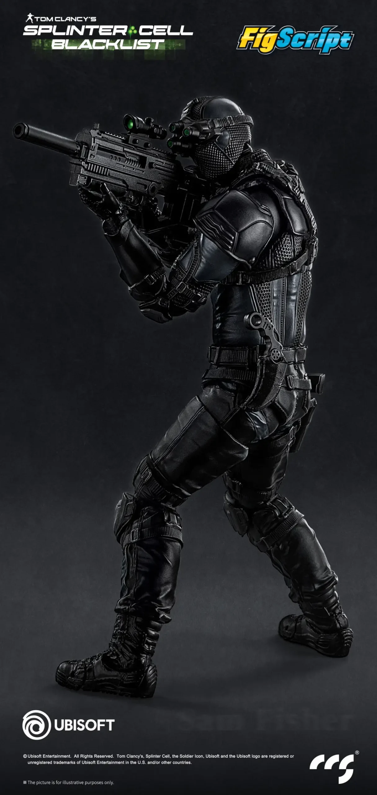 CCSTOYS – FigScript Series Sam Fisher Splinter Cell | 1/12 Scale Action Figure - Image 8