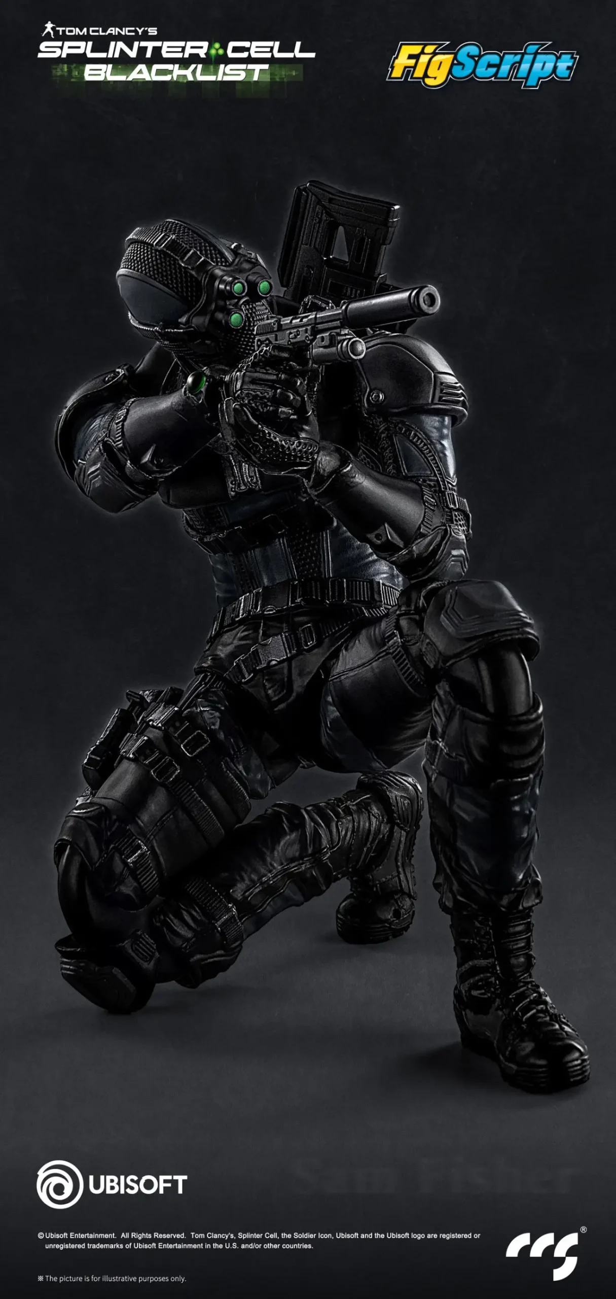 CCSTOYS – FigScript Series Sam Fisher Splinter Cell | 1/12 Scale Action Figure - Image 9
