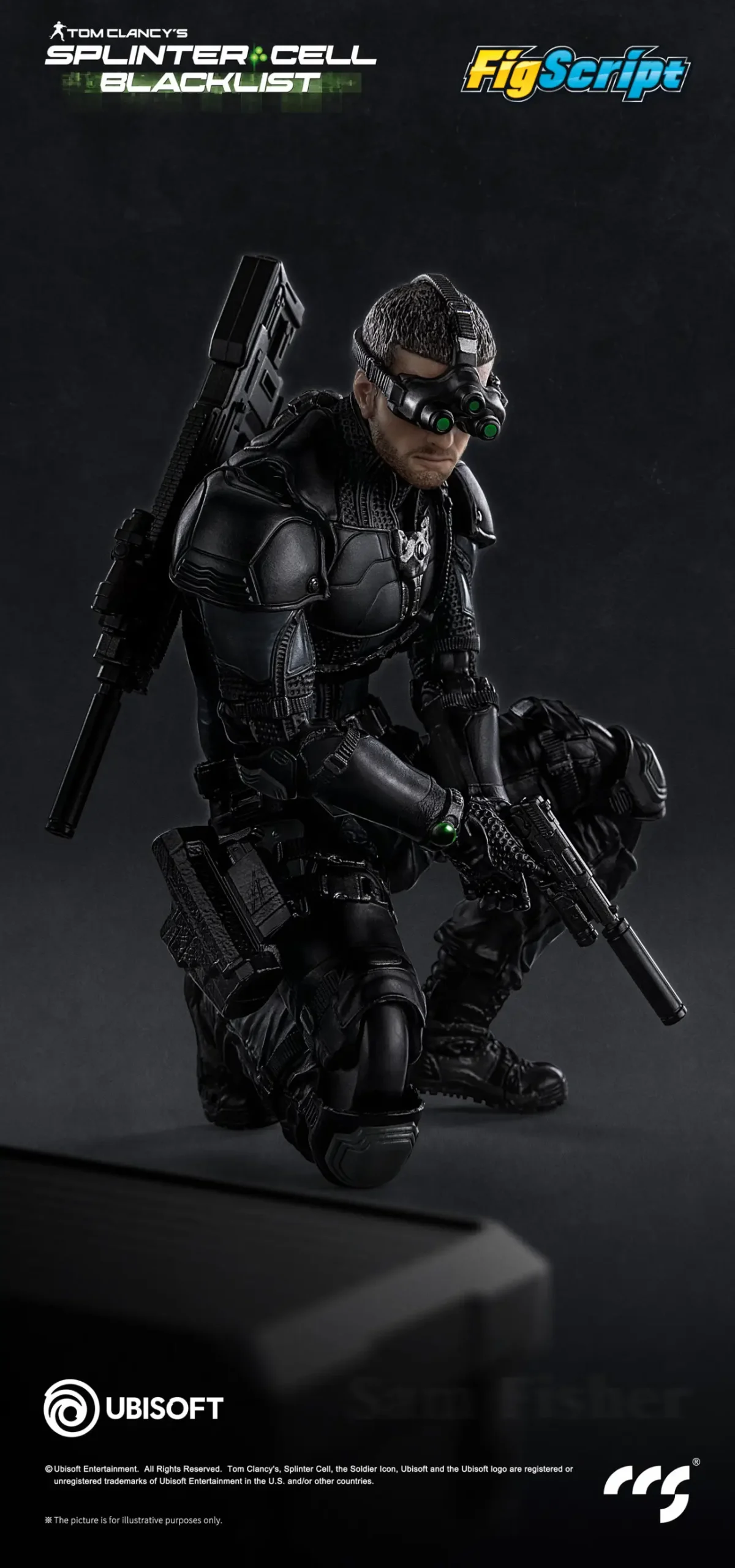 CCSTOYS – FigScript Series Sam Fisher Splinter Cell | 1/12 Scale Action Figure - Image 10
