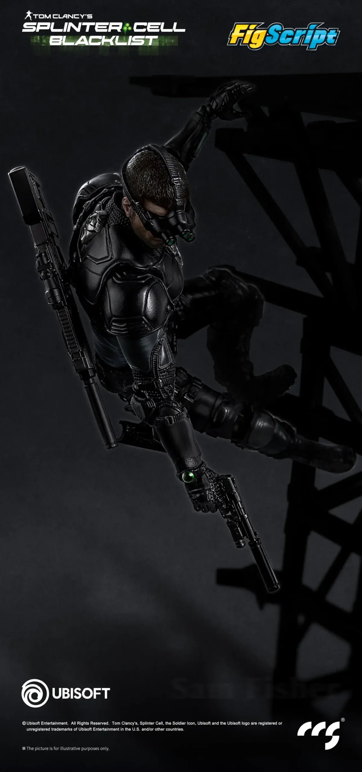 CCSTOYS – FigScript Series Sam Fisher Splinter Cell | 1/12 Scale Action Figure - Image 11