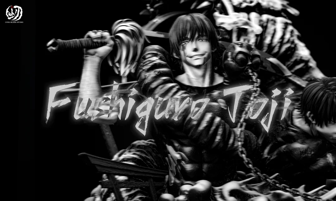 Toji Fushiguro Jujutsu Kaisen | Limited Edition Resin Statue Bust - CONG BLADE Studio - Image 14
