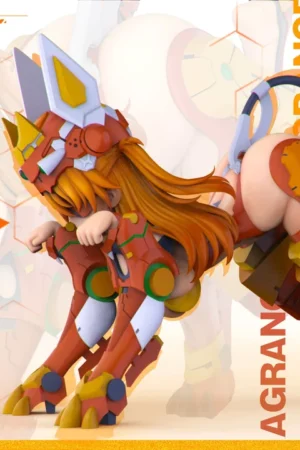 Defeated Mechanical Modification Series 01 Asuka Neon Genesis Evangelion 1/4 Scale Limited Edition Mechanical-Themed Statue - Ji Xie Fei Sheng Studio