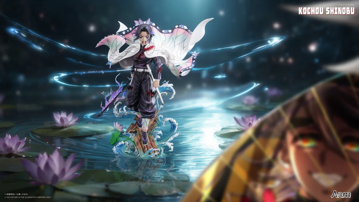 Anm Studio – Shinobu Kocho × Kochou Kanae Demon Slayer Resin Statue - Image 5