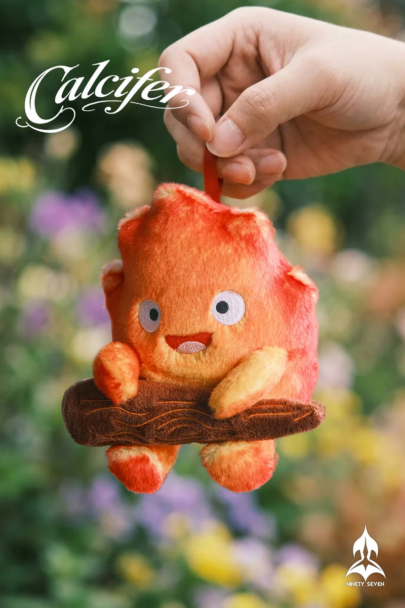 NINETY SEVEN Studio – Calcifer Plush Pendant Howl’s Moving Castle Collectible Display Set - Image 8