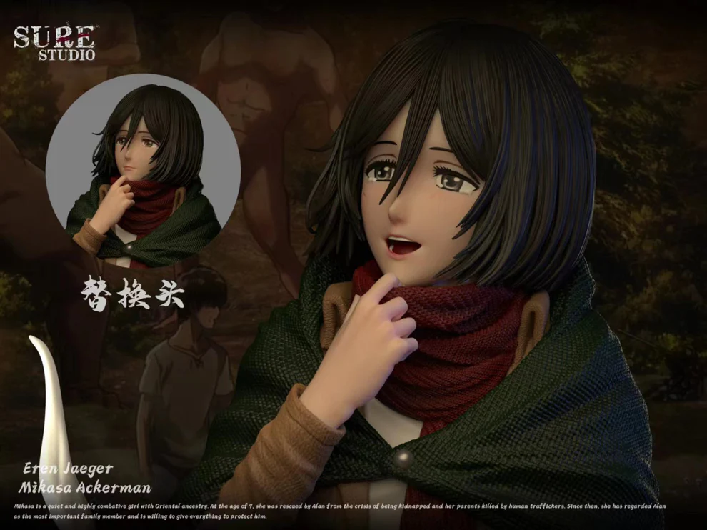 Attack on Titan – Eren Yeager & Mikasa Ackerman Emotional Scene 1/6 Scale Statue – Sure Studio - Image 8