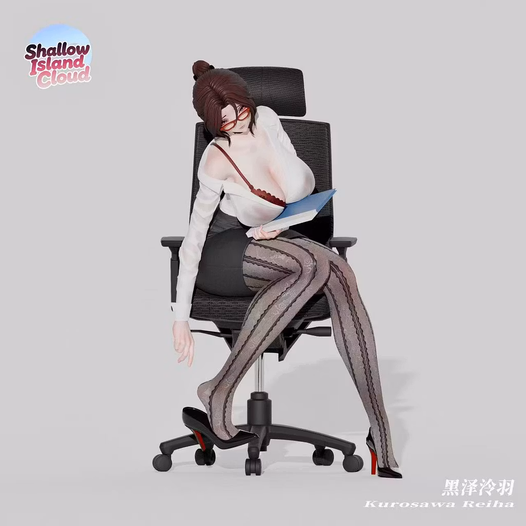 Kiara Kurozawa Office Lady Series Licensed Premium Resin Statue - Shallow Island Cloud Studio - Image 7