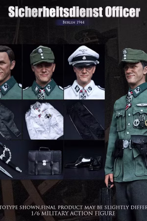 Alternative view of UJINDOU – 1/6 Sicherheitsdienst Officer, Berlin 1944 (UD9067)  Licensed Historical Action Figure