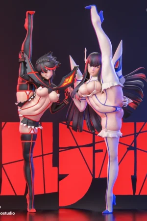 Dodomo Studio – Satsuki Kiryuin & Ryuko Matoi KILL la KILL 1/6 Scale Resin Statues