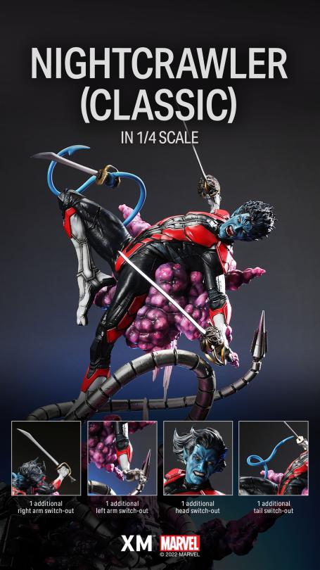 Marvel X-Men Nightcrawler 1/4 Scale Statue – XM Studios Limited Edition Premium Collectible Diorama - Image 3