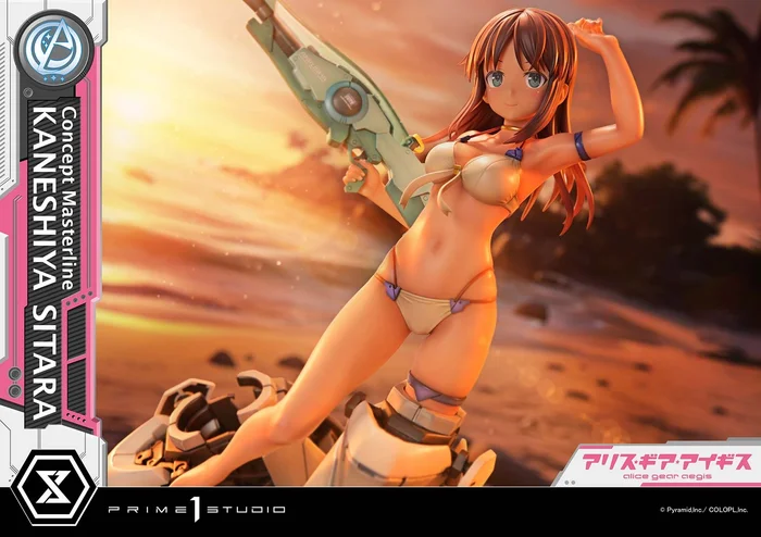 Prime 1 Studio – Concept Masterline Sitara Kaneshiya (Swimsuit Ver.) Alice Gear Aegis 1/5 Scale Polystone Statue - Image 15