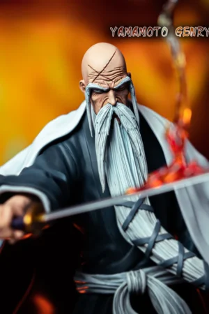 Alternative view of BLEACH – Yamamoto Genryusai Shigekuni “Ryujin Jakka” 1/6 Scale LED Statue – Niren × Immortal War Studio