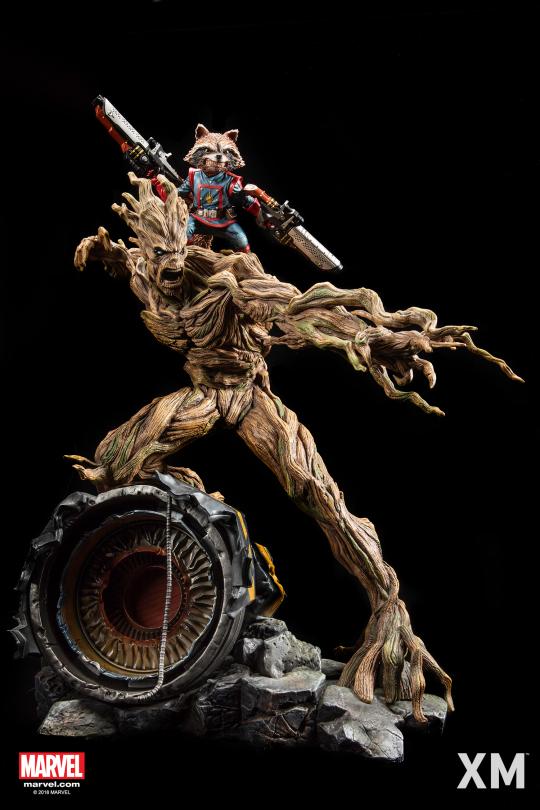 Marvel Guardians of the Galaxy Rocket Raccoon & Groot 1/4 Scale Statue – XM Studios Limited Edition Premium Collectible