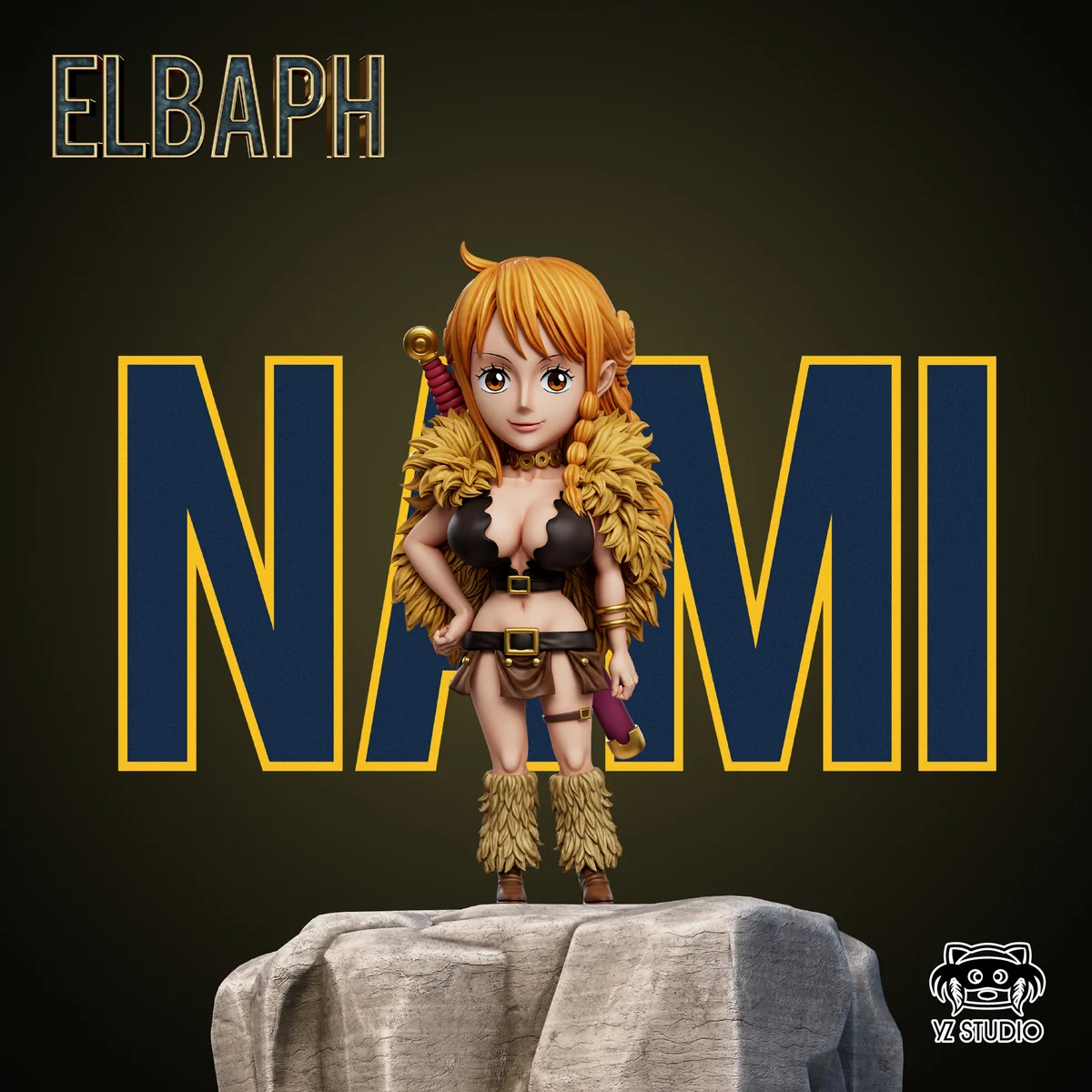 Elbaph Arc #8 Nami One Piece | Mini PU Collectible Figure - Yz Studio