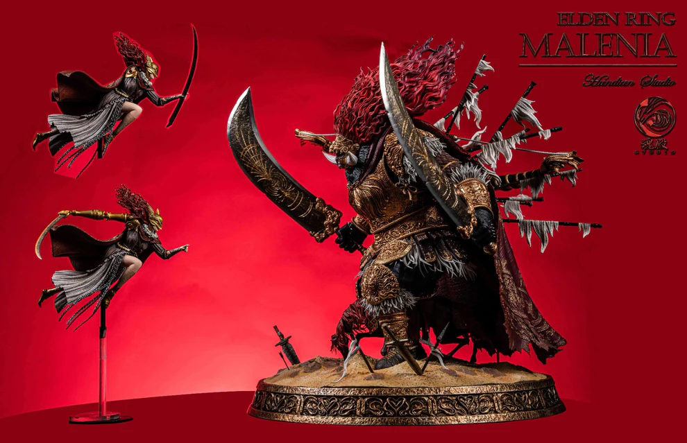 Elden Ring – Malenia Blade of Miquella Battle Version GK Statue – Hundian Studio - Image 2