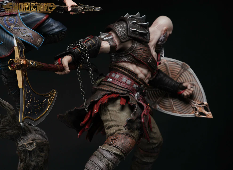 God of War – Kratos & Atreus Resin Statue – Sword &Wing Studio - Image 5