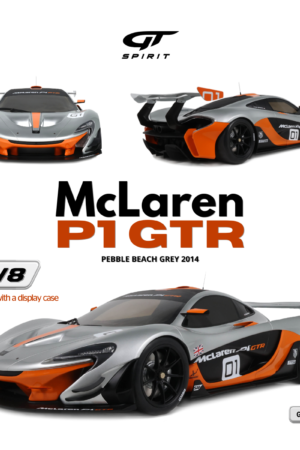 Alternative view of Gt spirit gts800902 mclaren p1 gtr pebble beach grey 2014 1/8 Die cast