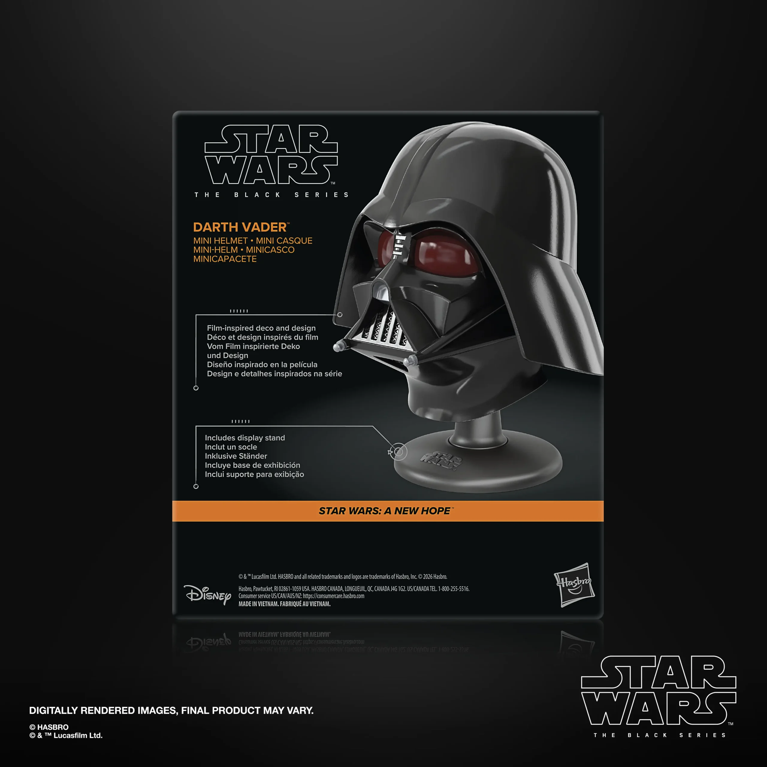 Hasbro – Star Wars: The Black Series Darth Vader Mini Helmet Star Wars: Episode IV – A New Hope - Image 7