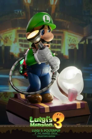 Alternative view of Luigi's Mansion 3 – Luigi & Polterpup Glow Collector's Edition Statue – First 4 Figures