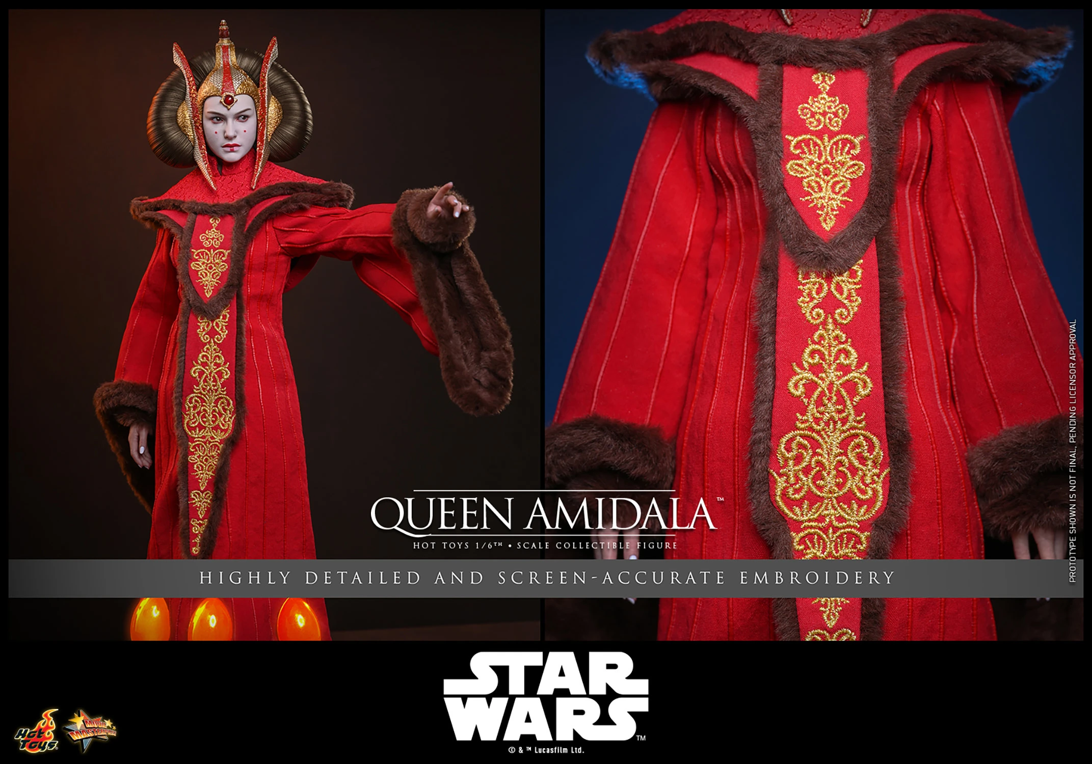Hot Toys – Queen Amidala Star Wars: The Phantom Menace 1/6 Scale Collectible Figure (MMS883) - Image 9