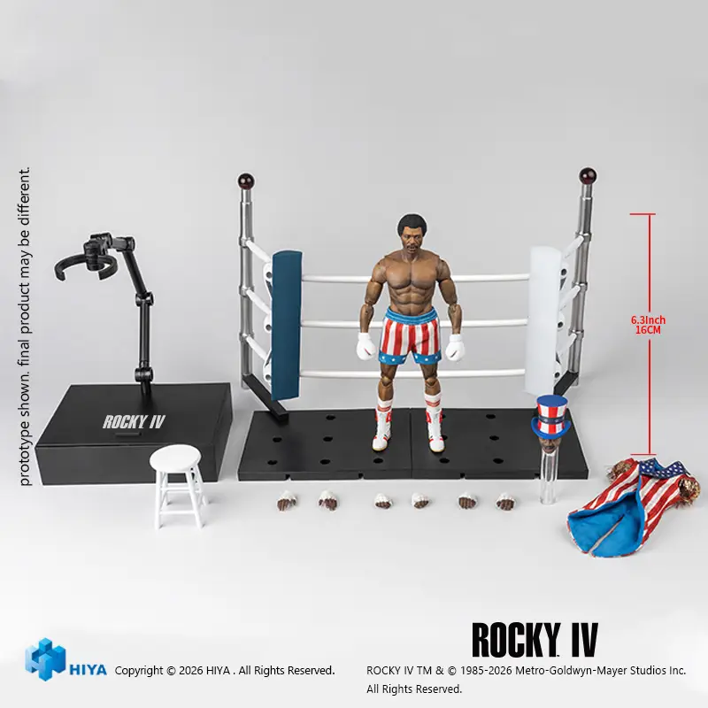 Hiya Toys – Apollo Creed (Rocky IV) Exquisite Super Series | 1/12 Scale Action Figure - Image 6