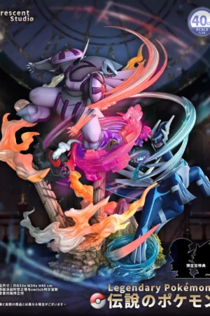 Pokémon: The Rise of Darkrai – Dialga vs Palkia 1/20 Scale LED Diorama Statue – Crescent Studio Limited Edition