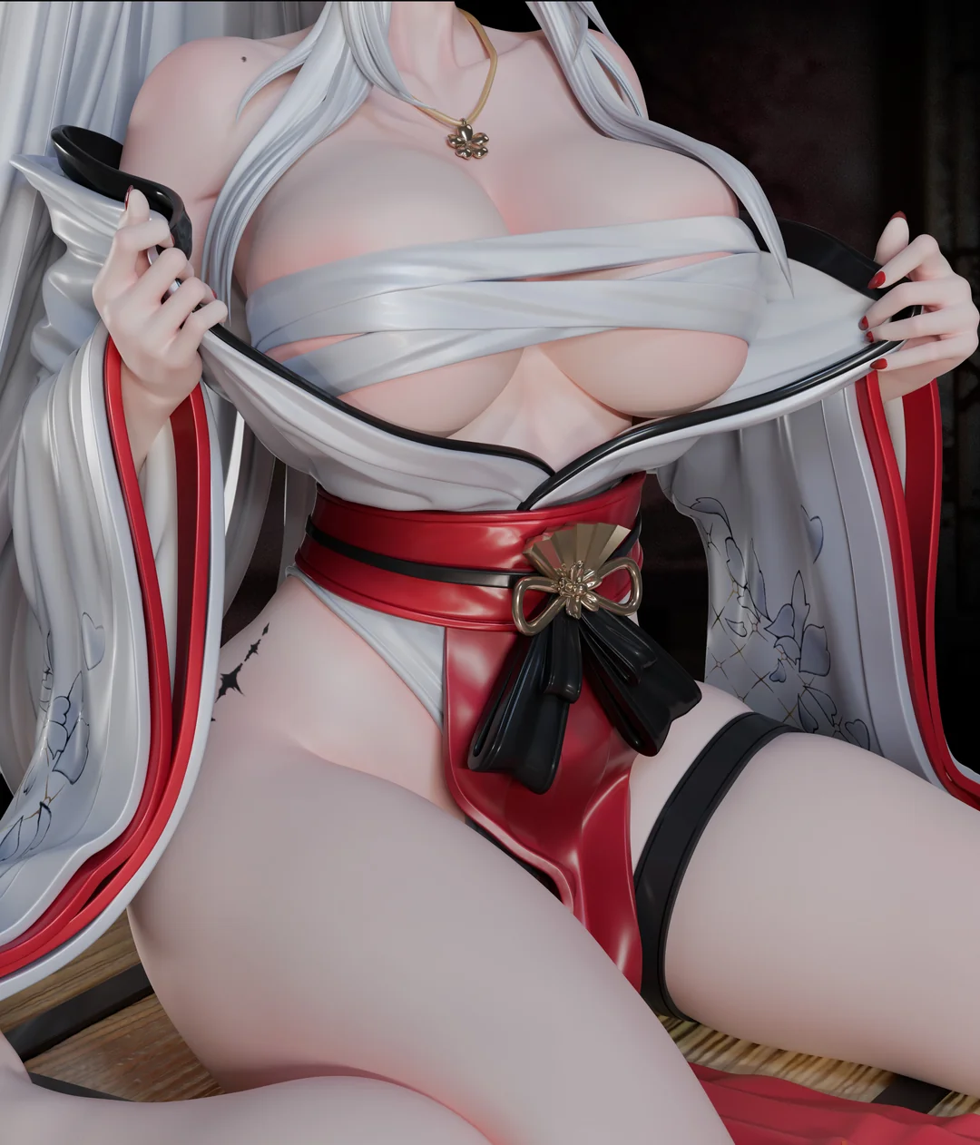 Mi Yin Studio – Hiyuki Wuthering Waves | 1/6 Scale Resin Statue - Image 7