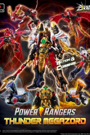 Sentinel Studio × Flametoys – GO! KARA KURI Combine Thunder Megazord Power Rangers Licensed Collectible