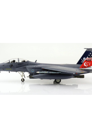 Alternative view of F-15SG Strike Eagle, 428th FS Flagship, 2017 “20 Years of Peace Carvin V” Die cast