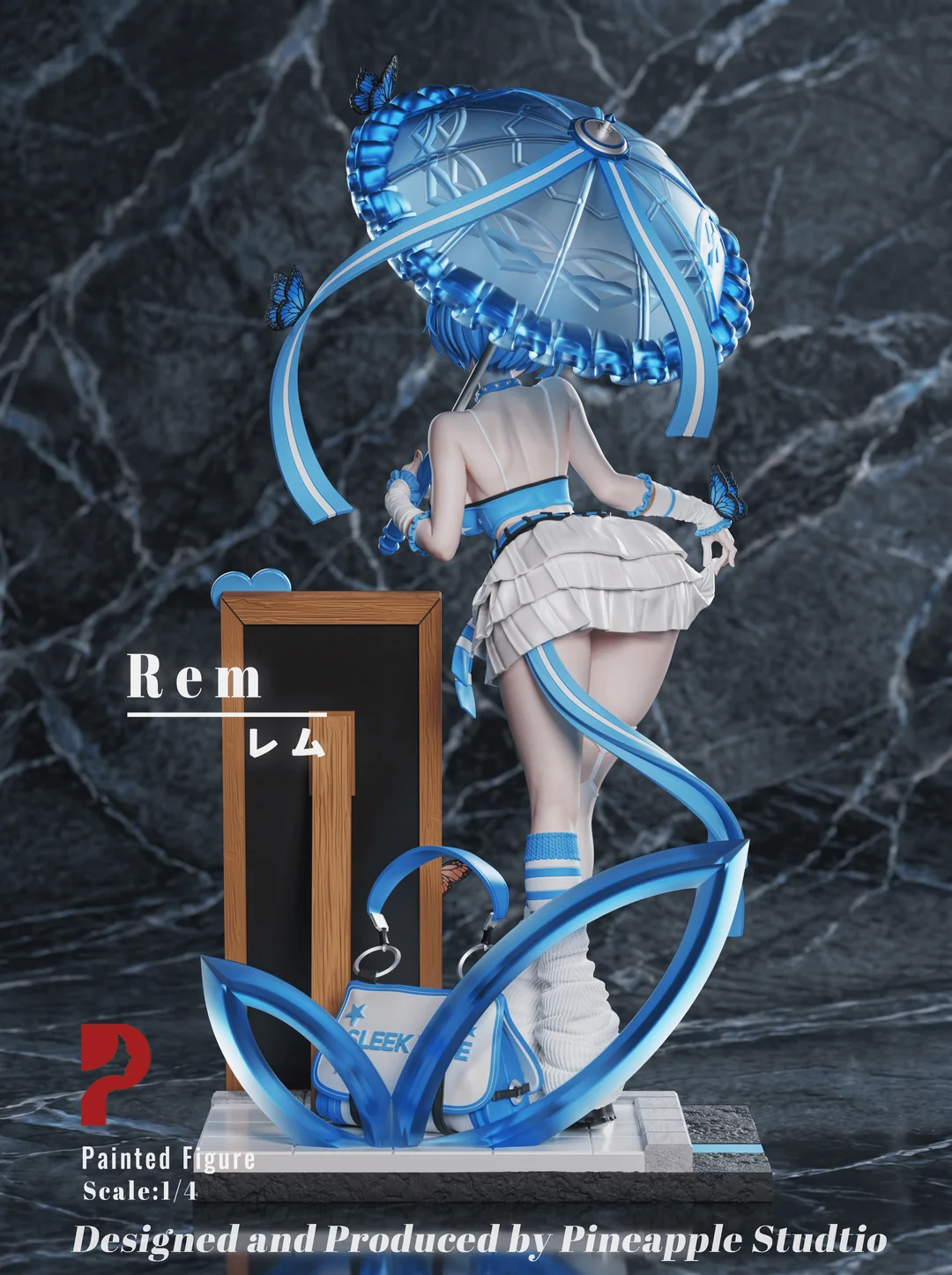 Pineapple Studio – Night Shibuya Series Rem × Ram Re:ZERO - Starting Life | 1/4 Scale Premium Resin Statues - Image 6