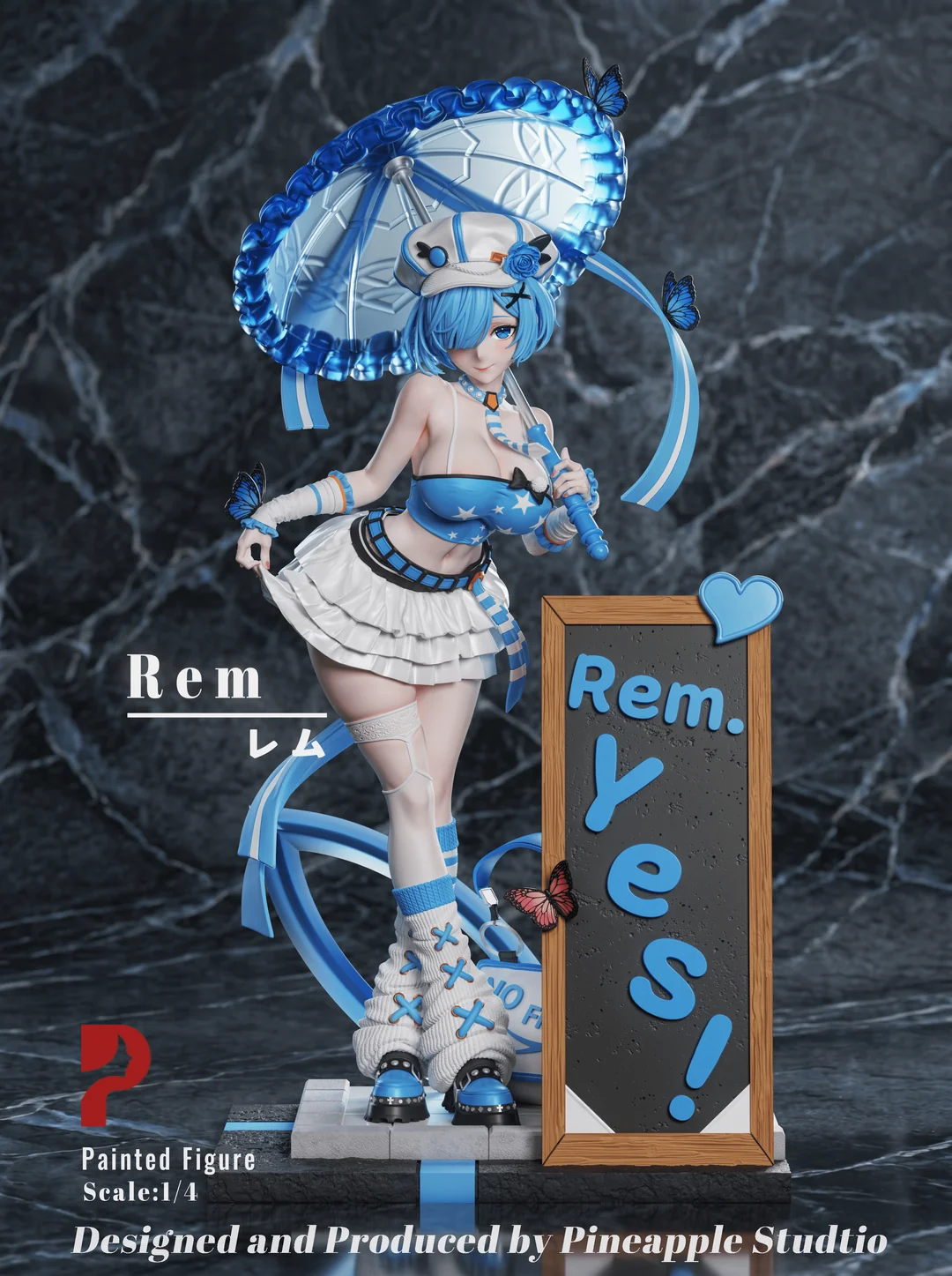 Pineapple Studio – Night Shibuya Series Rem × Ram Re:ZERO - Starting Life | 1/4 Scale Premium Resin Statues - Image 5