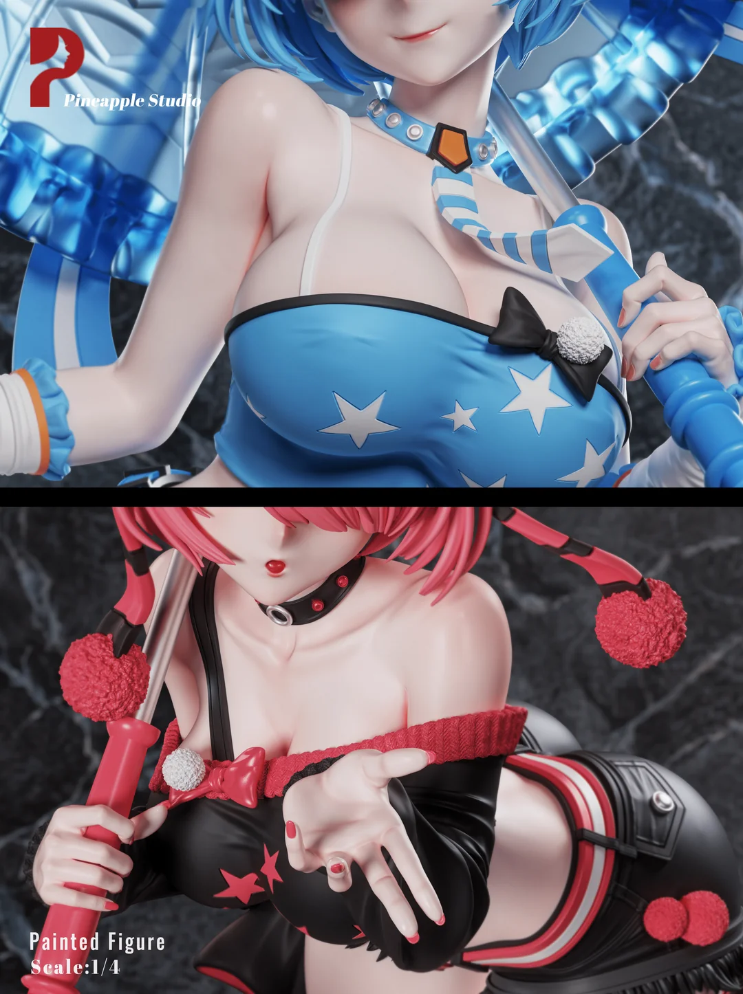 Pineapple Studio – Night Shibuya Series Rem × Ram Re:ZERO - Starting Life | 1/4 Scale Premium Resin Statues - Image 7