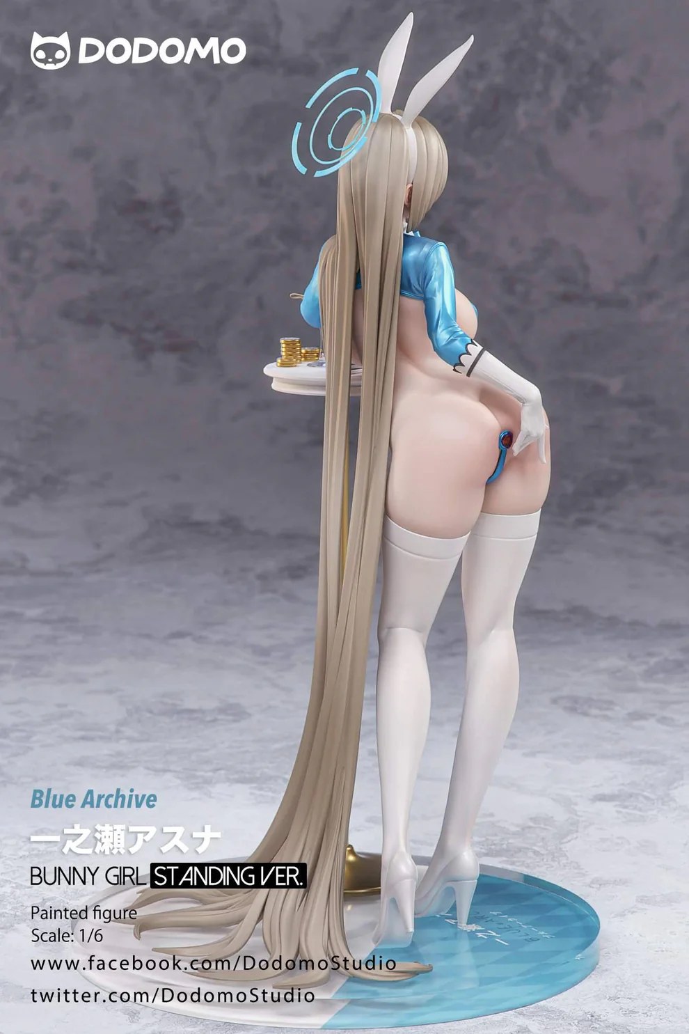 Blue Archive – Ichinose Asuna Reverse Bunny Girl Standing Ver. 1/6 Scale Statue – Dodomo Studio - Image 6