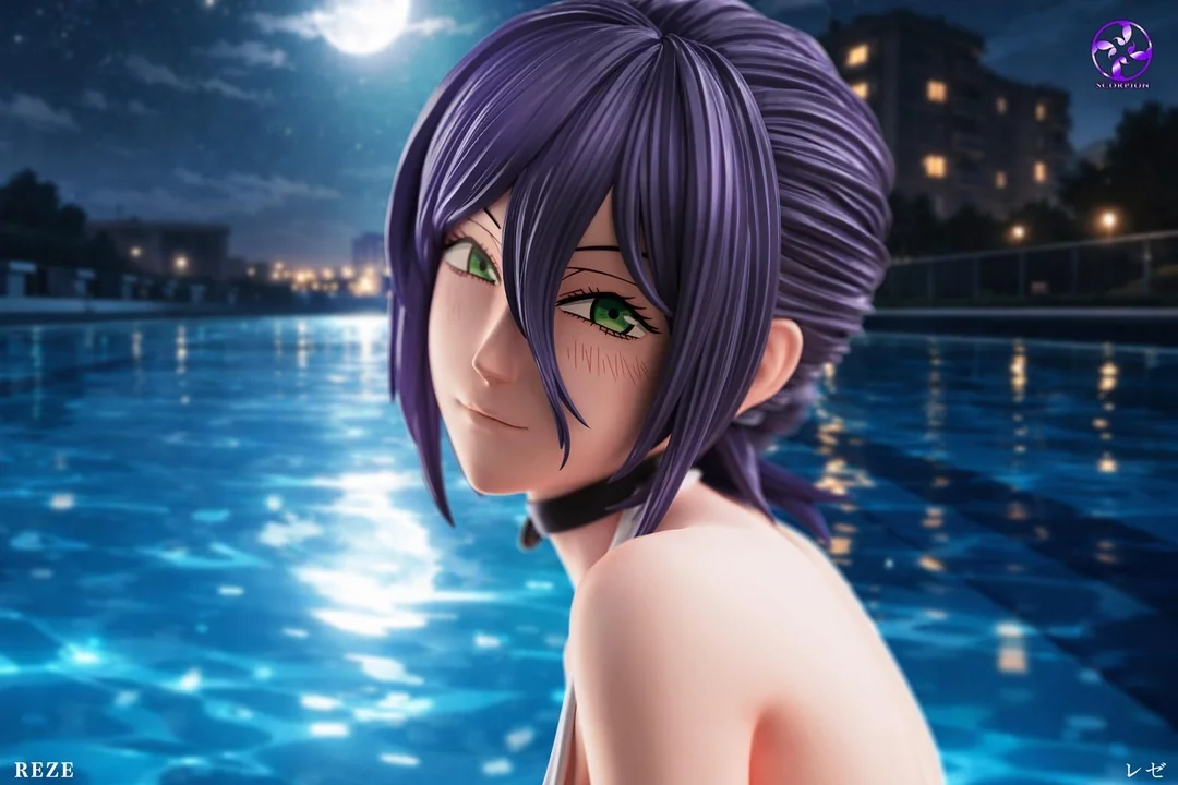 Scorpion Studio – Reze “Pool Series” Chainsaw Man | 1/4 Scale Premium Resin Statue - Image 3