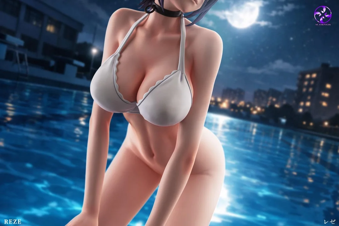 Scorpion Studio – Reze “Pool Series” Chainsaw Man | 1/4 Scale Premium Resin Statue - Image 4