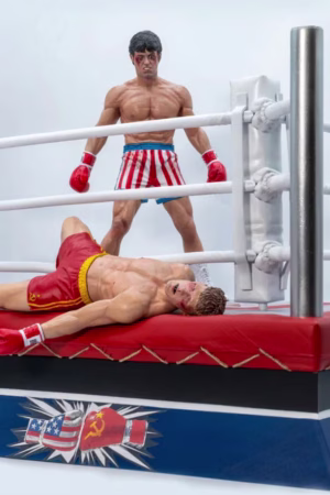 Alternative view of Rocky Over Drago: Through the Ropes Rocky IV 1:10 Scale Statue – Sly Stallone Shop