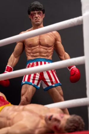 Rocky Over Drago: Through the Ropes Rocky IV 1:10 Scale Statue – Sly Stallone Shop