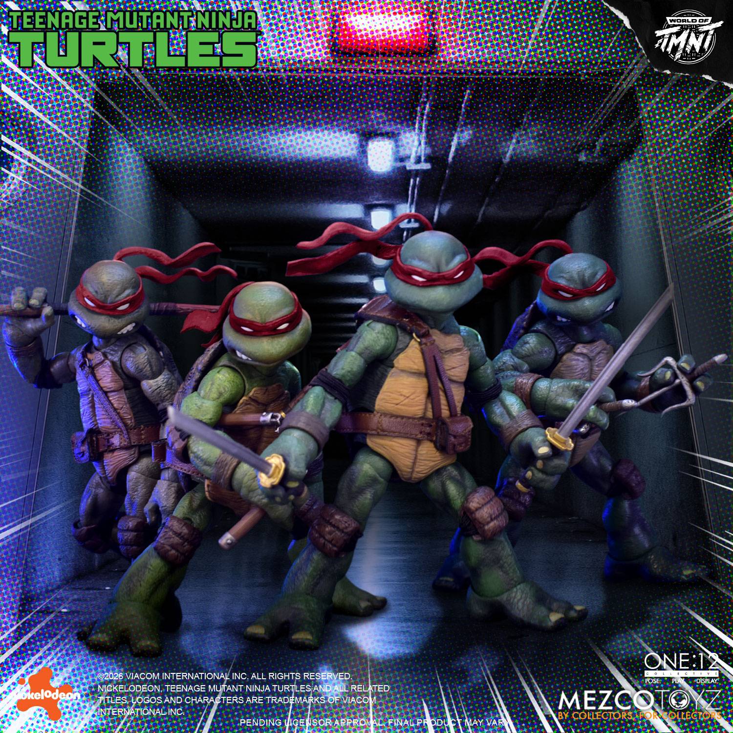 MEZCO Toyz - Teenage Mutant Ninja Turtles: Turtles 1/12 - ONE:12 Collective Action Figure (Set of 4)