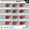 MEZCO Toyz - Teenage Mutant Ninja Turtles: Turtles 1/12 - ONE:12 Collective Action Figure (Set of 4)