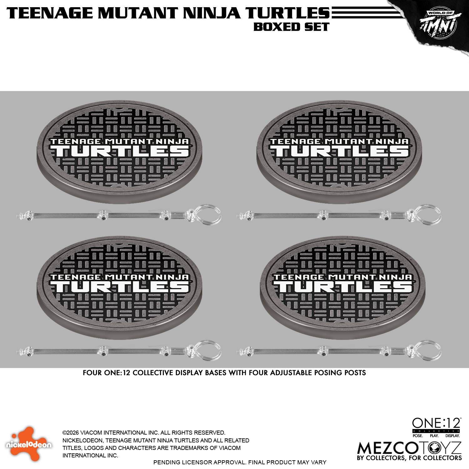 MEZCO Toyz - Teenage Mutant Ninja Turtles: Turtles 1/12 - ONE:12 Collective Action Figure (Set of 4)