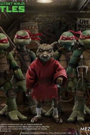 MEZCO Toyz - Teenage Mutant Ninja Turtles: Turtles 1/12 - ONE:12 Collective Action Figure (Set of 4)