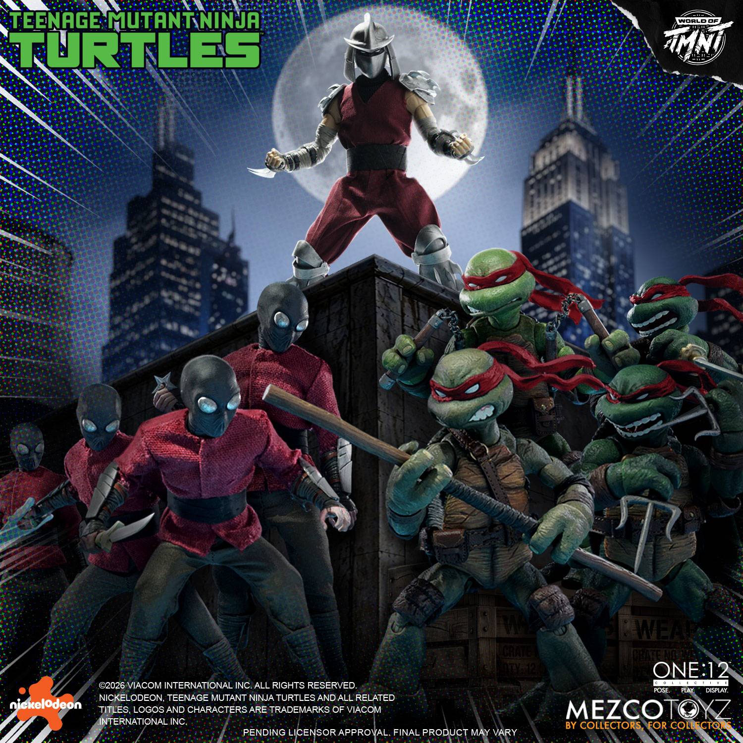 MEZCO Toyz - Teenage Mutant Ninja Turtles: Turtles 1/12 - ONE:12 Collective Action Figure (Set of 4)