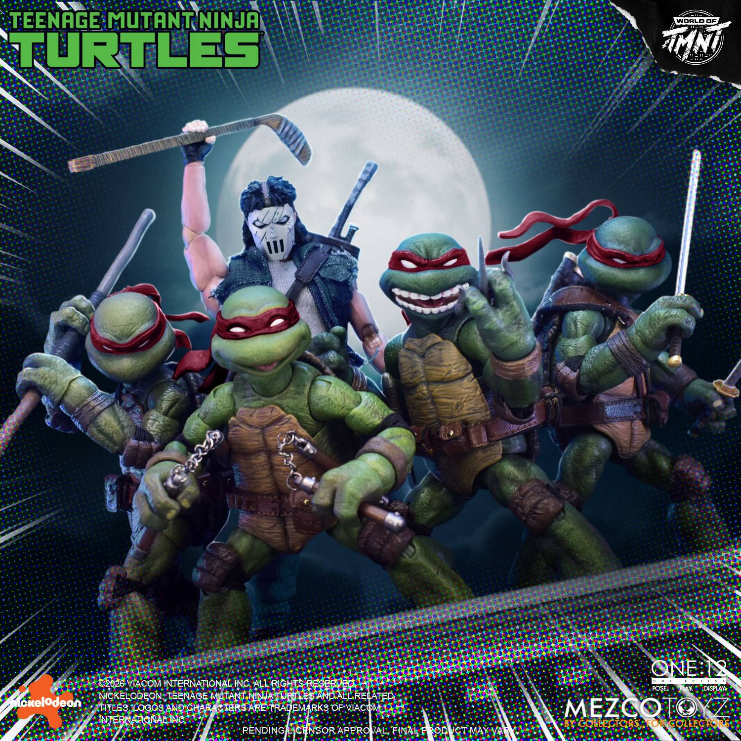 MEZCO Toyz - Teenage Mutant Ninja Turtles: Turtles 1/12 - ONE:12 Collective Action Figure (Set of 4)