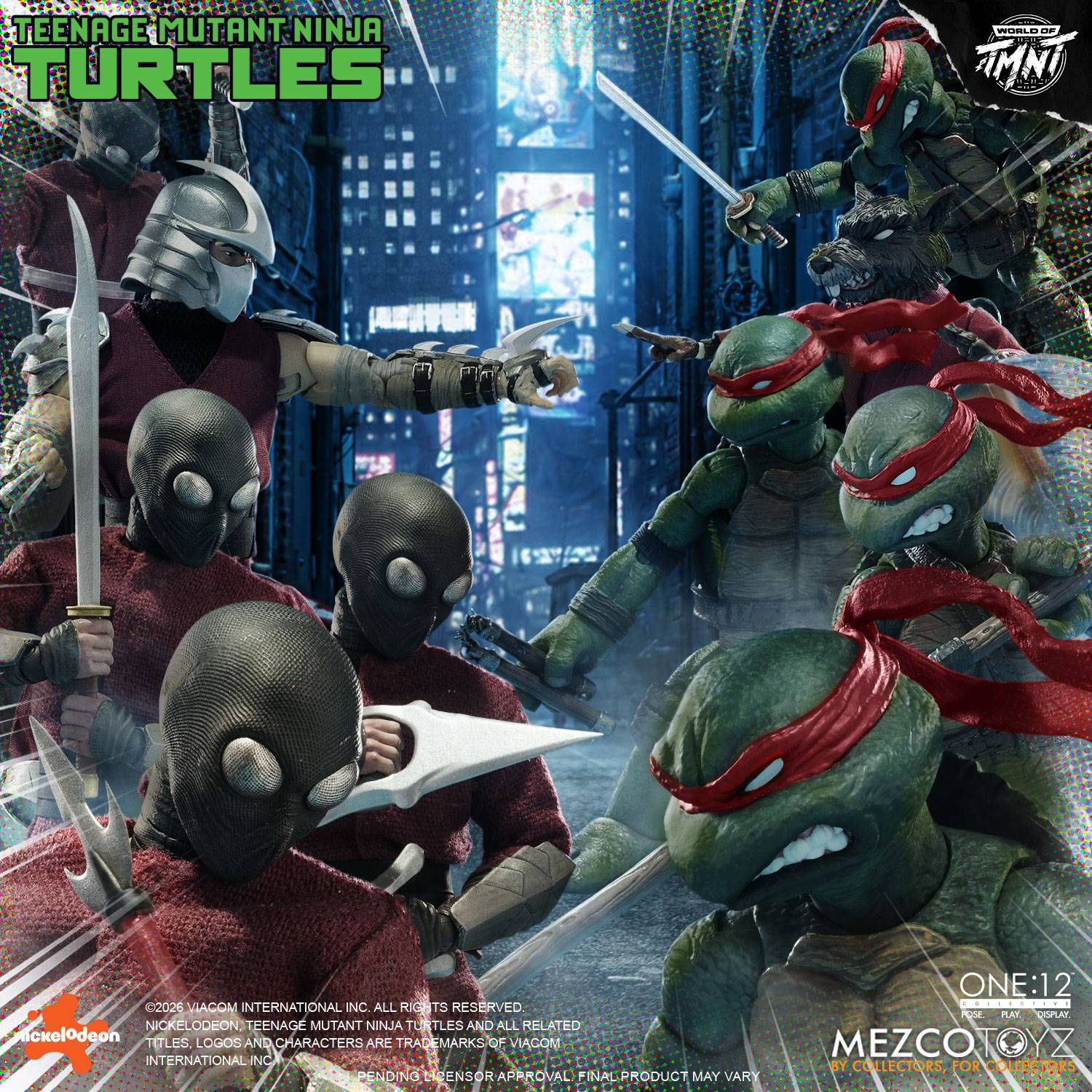 MEZCO Toyz - Teenage Mutant Ninja Turtles: Turtles 1/12 - ONE:12 Collective Action Figure (Set of 4)