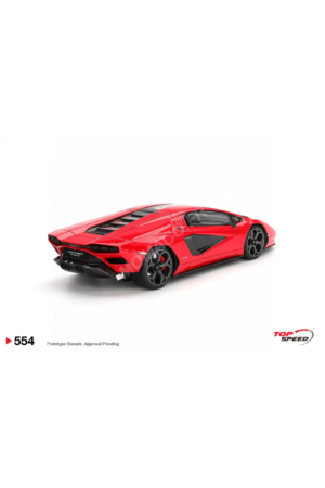 Alternative view of Lamborghini countach lpi 800-4 2023 red “rosso mars” Die cast