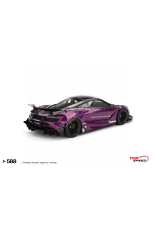 Alternative view of TOP SPEED - Mclaren 720s lb-works 2023 purple Die cast