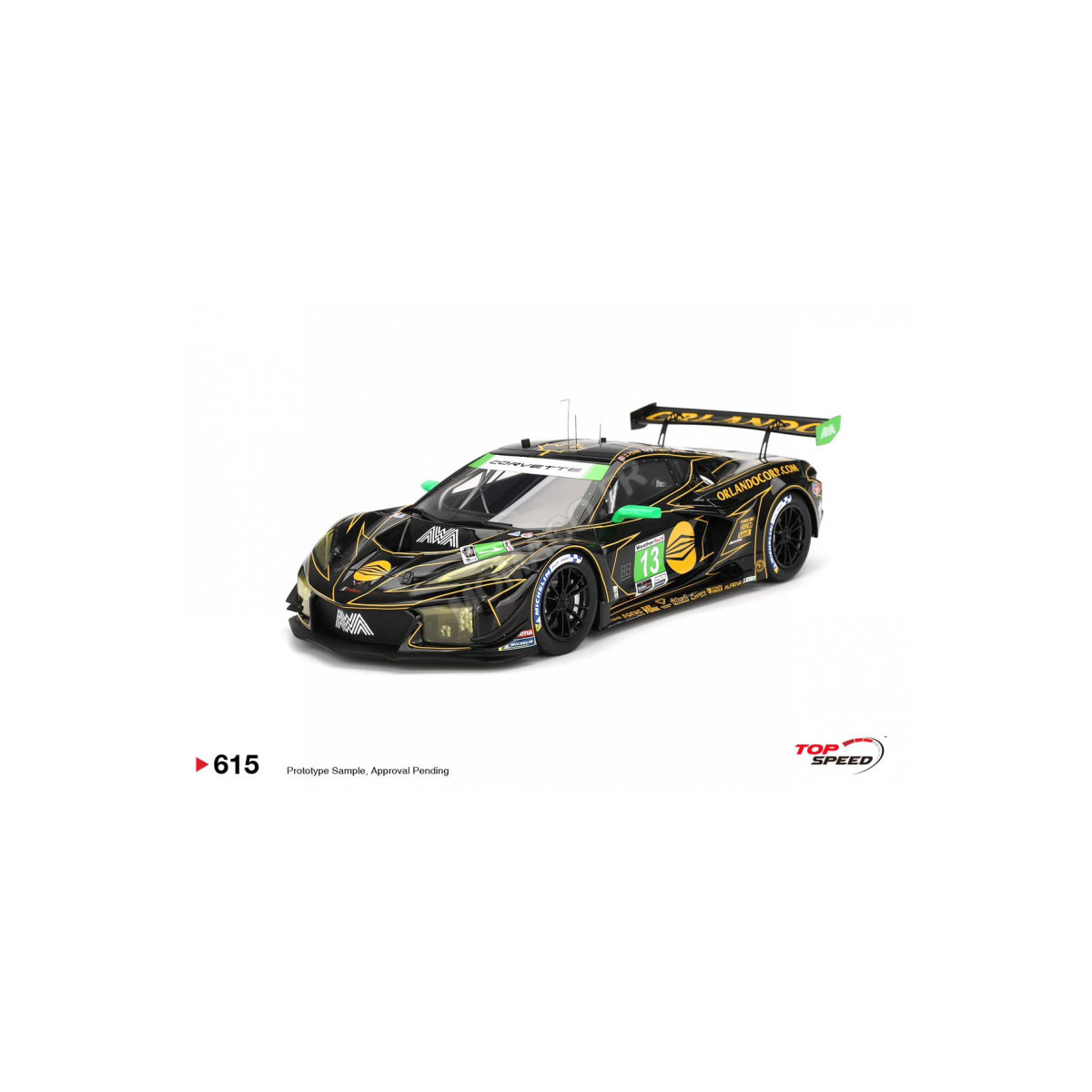 Top Speed Model - Chevrolet Corvette z06 GT3.R 13 Awa 24h of Daytona 2025 Die cast