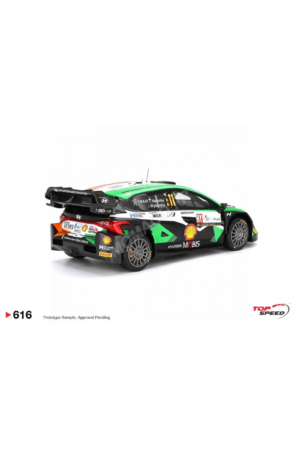 Alternative view of Top Speed Model - Hyundai i20 n 11 neuville/wydaeghe croatian rally 2023 1st Die cast